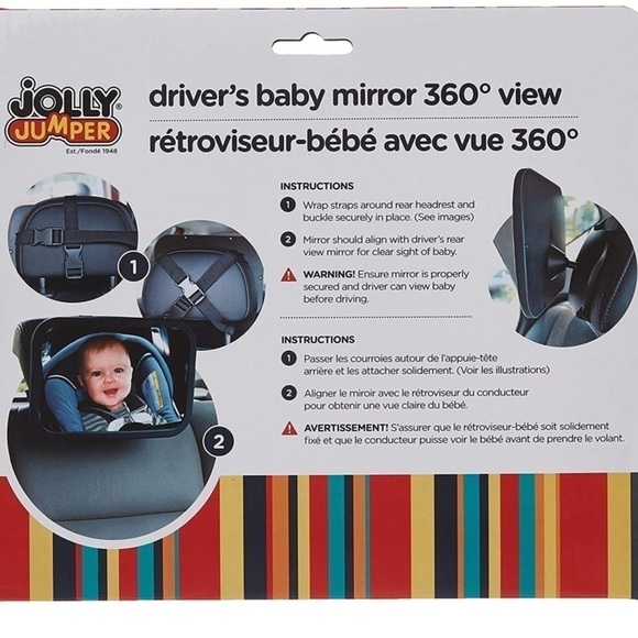 Jolly Jumper Driver's Baby Mirror 360 Degree View Car mirror - Picture 6 of 6